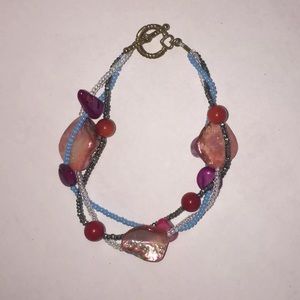 Handmade Multiple Colored Stone Bracelet